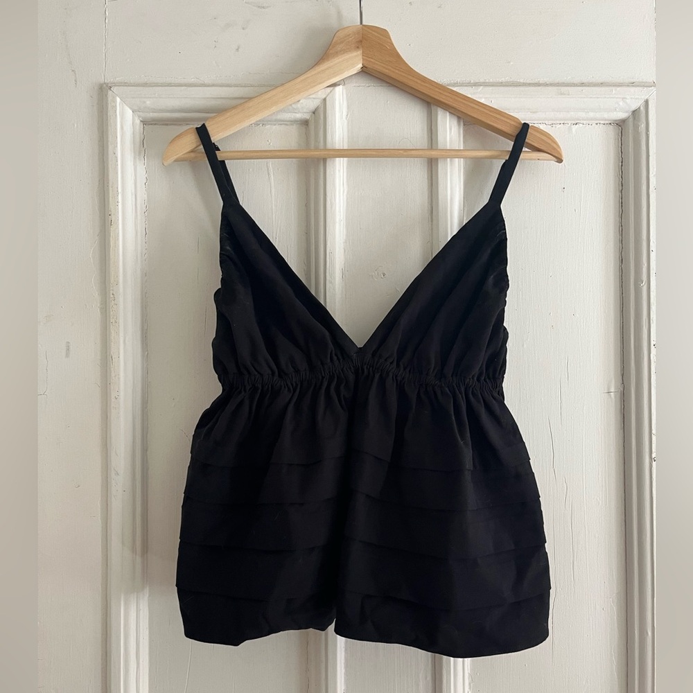 Reformation Black Sleeveless Top